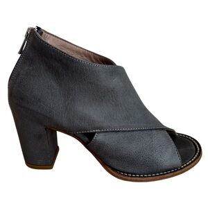 🌹OFFICINE CREATIVE Gray/Blue Leather Open-Toe Heels🌹